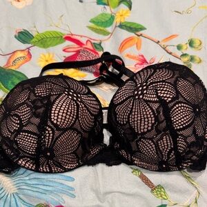 Elegant Black Lace Women's Bra